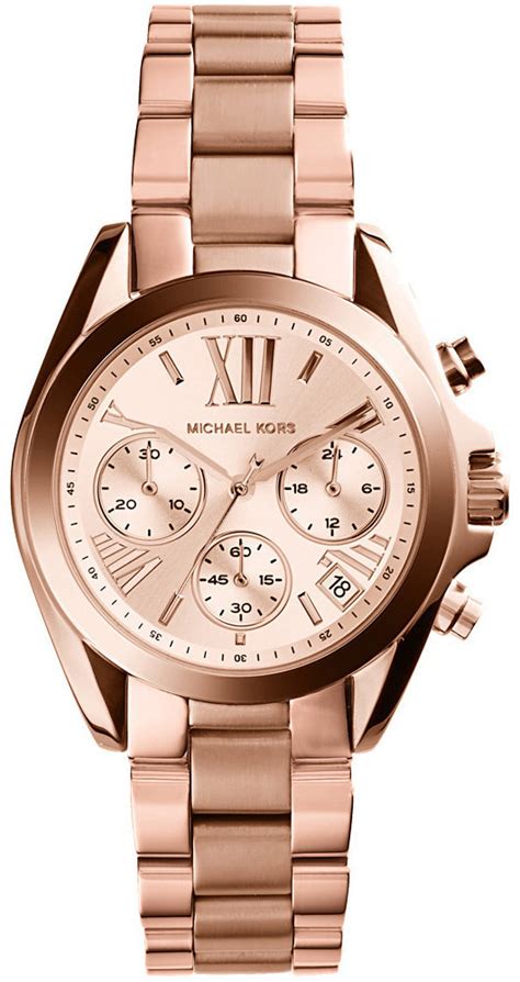 Michael Kors Channing Chronograph Rose Gold Tone Watch 